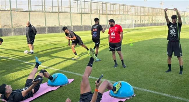 منتخب الشباب يواصل تدريباته الصباحية استعدادا لوديتي الكويت