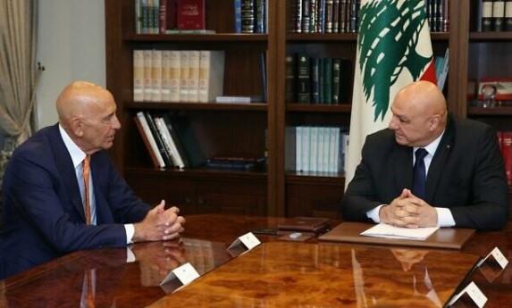 الرئيس اللبناني يستقبل المبعوث الأمريكي توماس باراك