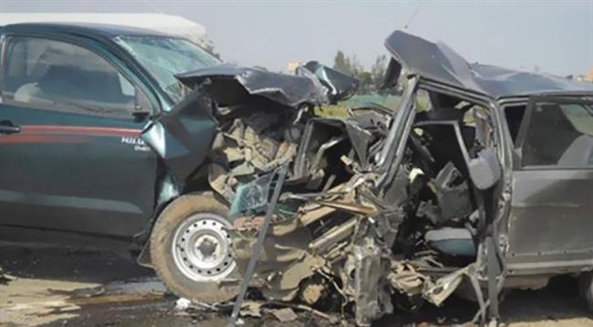 إصابة 10 أشخاص في حادث تصادم سيارتين على الطريق الدائري بقليوب