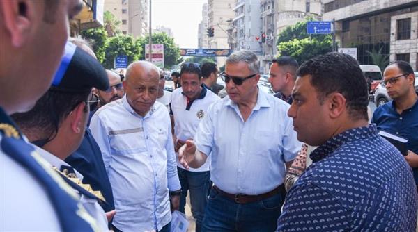 محافظ الإسكندرية يتفقد بدء تنفيذ مشروع توسعة طريق الحرية بنطاق حي شرق