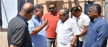 محافظ بورسعيد يتفقد محطة رفع ومعالجة الصرف الصحى بمشروع ناصر