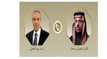 وزير الخارجية ونظيره السعودي يؤكدان رفضهما القاطع لاحتلال قطاع غزة
