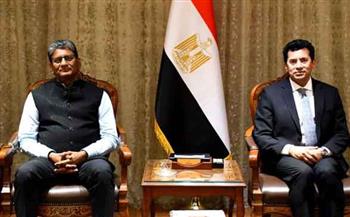   وزير الرياضة يبحث مع سفير الهند بالقاهرة التعاون المشترك