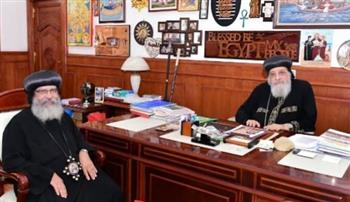   البابا تواضروس يستقبل نيافة الأنبا أولوجيوس رئيس "الدير الأبيض"