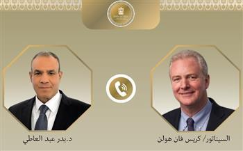 وزير الخارجية يتلقى اتصالًا هاتفيًا من السيناتور الأمريكي "كريس فان هولن"