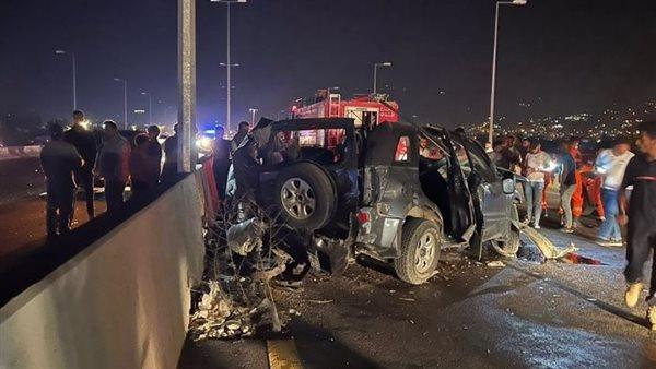 مصرع سيدة وإصابة 9 في حادث مروع على محور المحمودية شرق الإسكندرية