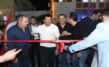   وزير الرياضة ومحافظ بورسعيد يفتتحان ملعبين بمركز شباب المدينة