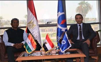   محافظ السويس يستقبل سفير دولة الهند بالقاهرة 