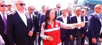   رئيس الوزراء الفلسطيني في زيارة للمركز اللوجستي للهلال الأحمر المصري