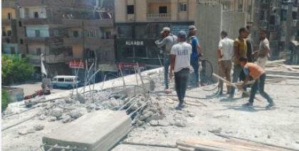 إزالة عقار على مساحة 1000 متر بعين شمس بالقاهرة لإقامته بدون ترخيص