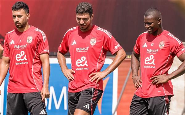 الأهلي يواصل الاستعداد لمواجهة غزل المحلة بالدوري