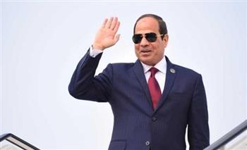   الرئيس السيسي يصل مطار نيوم بالسعودية