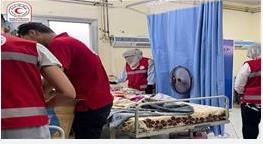   الهلال الأحمر المصري يزور الطلاب الناجين من حادث الغرق بشاطئ العجمي في المستشفى