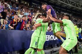   برشلونة يفوز 3-2 على ليفانتي في الدوري الإسباني