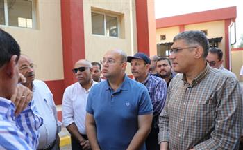   محافظ الجيزة يتفقد محطة رفع الصرف الصحي الرئيسية بمنيل شيحة بأبو النمرس