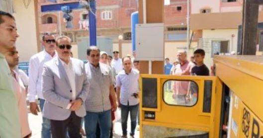 افتتاح محطة رفع صرف صحي بقرية سرسموس ضمن مبادرة "حياة كريمة"