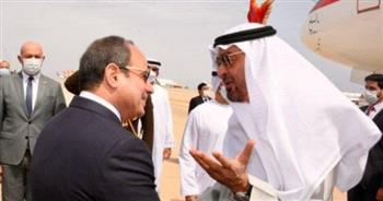   الرئيس السيسي يستقبل الشيخ محمد بن زايد بمطار العلمين