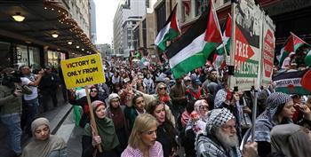  مظاهرات حاشدة في أستراليا دعما للقضية الفلسطينية