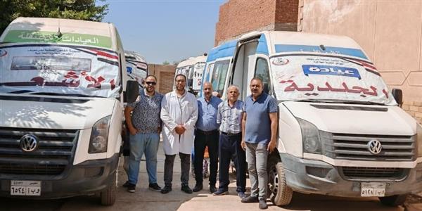 بني سويف: فحص 1502 مريض في قافلة طبية ضمن "حياة كريمة"