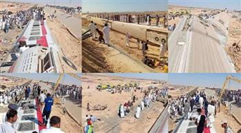  وزيرة التنمية تتابع حادث قطار مطروح