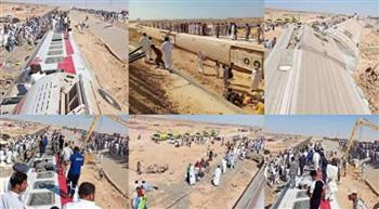 وزيرة التنمية تتابع حادث قطار مطروح