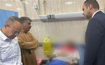   نائب الصحة يتابع حادث قطار مطروح