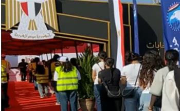   الشباب في الصفوف الأولى أمام لجان انتخابات الشيوخ بالتجمع الخامس