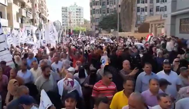 تحت شعار  "تحيا مصر" مواطنوا كفر الشيخ يحتشدون للمشاركة في انتخابات الشيوخ