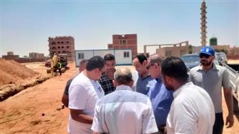   رئيس مدينة الشروق يتفقد مشروع التغذية الرئيسي بالمياه بعددٍ من المجاورات بمنطقة الرابية