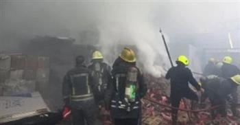   السيطرة على حريق مخزن فحم في الجمالية دون إصابات
