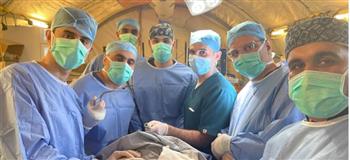   المستشفى الميداني الأردني جنوب غزة يجرى عمليات جراحية دقيقة لأطفال يعانون من تشوهات خلقية