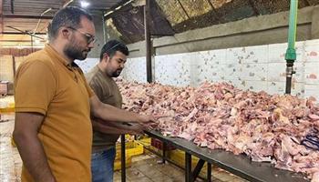 "الجيزة": ضبط ١٣٫٥ طن لحوم ودواجن ومنتجات حيوانية فاسدة بكرداسة