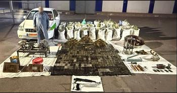   ضبط عنصر جنائى شديد الخطورة وبحوزته طن و445 كيلو جرام من المواد المخدرة