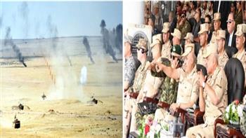   وزير الدفاع يشهد المرحلة الرئيسية للتدريب المصرى - الأمريكى "النجم الساطع"