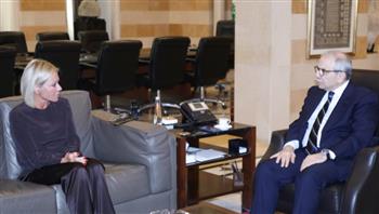   رئيس وزراء لبنان يبحث مع مسؤولة أممية آخر المستجدات في الجنوب