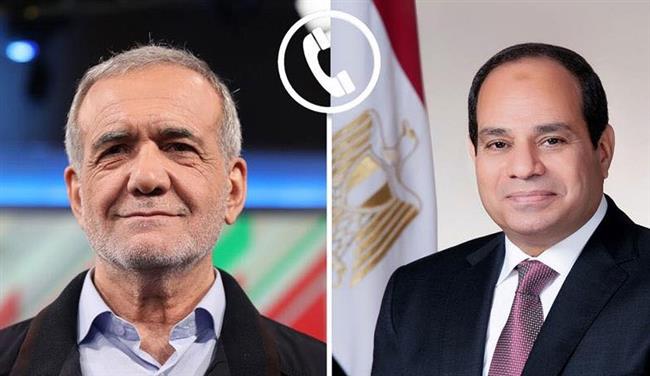 الرئيس السيسي يؤكد لنظيره الإيراني حرص مصر على احتواء التوترات بالمنطقة