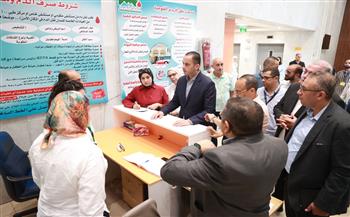   نائب وزير الصحة يتفقد مستشفى علاج الأورام لنقل الدم بالمنيا