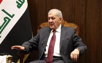 الرئيس العراقي يعرب عن تقديره البالغ لجهود مصر الحثيثة في دعم الشعب الفلسطيني