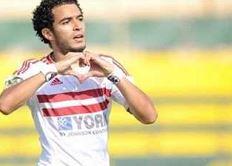 عمر جابر يحرز الهدف الثاني للزمالك في شباك المصري البورسعيدي