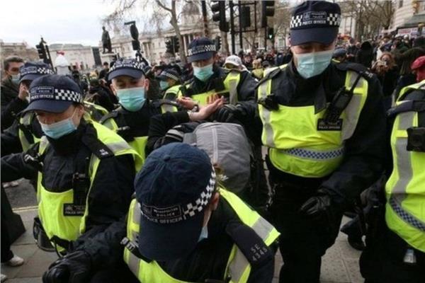 الشرطة البريطانية: 25 شخصا عدد المعتقلين في احتجاجات السبت بلندن