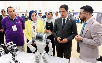 "الجيزاوي " يفتتح فعاليات بطولة جامعة بنها الأولى للروبوتات
