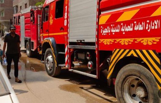 إندلاع حريق في شقة بالهرم