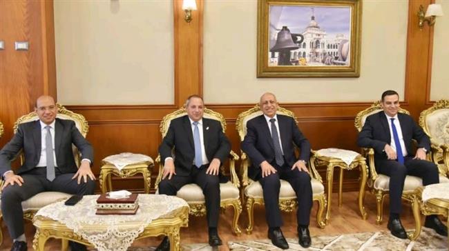 محافظ بورسعيد يستقبل رئيس الأكاديمية العربية للعلوم والتكنولوجيا والنقل البحري