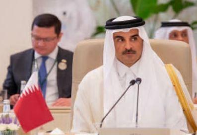 أمير قطر: القمة العربية الإسلامية رسالة ضد إرهاب إسرائيل