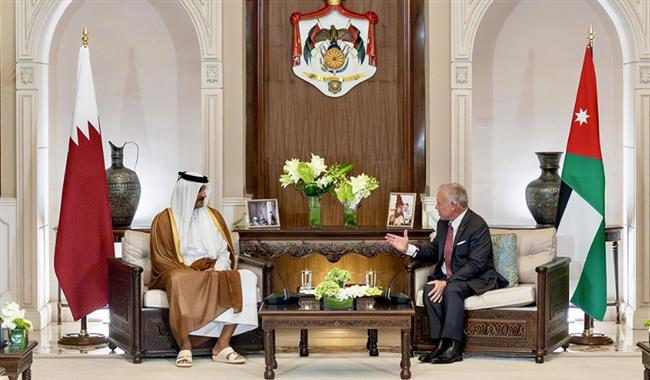 بحضور الأمير تميم.. ملك الأردن يؤكد تضامن بلاده الكامل مع قطر وشعبها