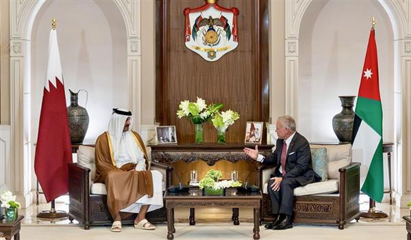 بحضور الأمير تميم.. ملك الأردن يؤكد تضامن بلاده الكامل مع قطر وشعبها