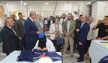   محافظ الغربية ووفدالاتحاد الأوربي يتفقدو ن مجمع التنمية الصناعية بالمحلة