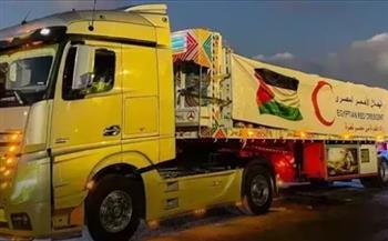   الهلال الأحمر : 80 ألف سلة غذائية للفلسطينيين عبر قافلة «زاد العزة» 