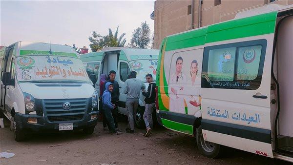 الكشف على 463 مواطنًا في اليوم الأول للقافلة الطبية بتل ثمود بالقصاصين