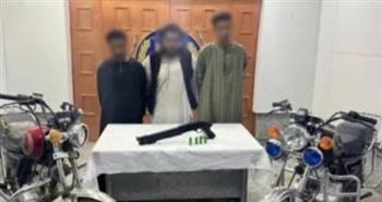   القبض على عصابة سرقة دراجات نارية بالأقصر